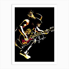 Slash Musician Legend 2 Art Print