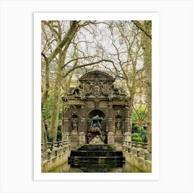 Fontaine de Médicis (Paris Series) Art Print