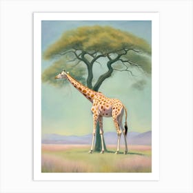 Giraffe in Africa Art Print