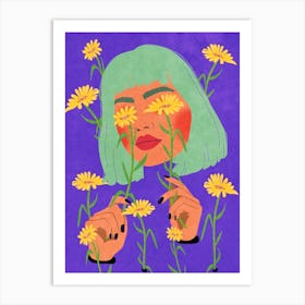 Girl wanna bloom so she did Art Print