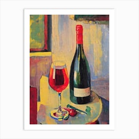 Gruner Veltliner Oil Painting Cocktail Poster Art Print