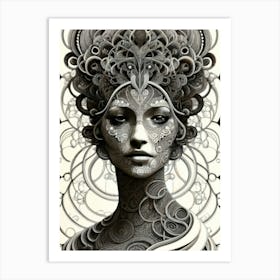 Psychedelic Woman Art Print