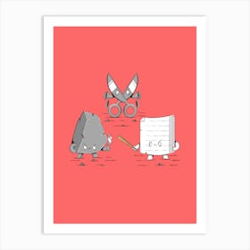 Rock, Paper, Scissors Art Print