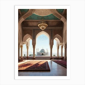 Interior Of Taj Mahal Art Print