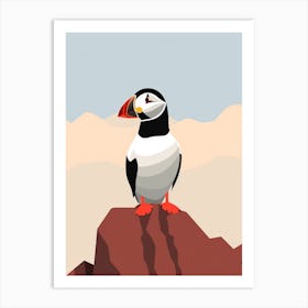 Minimalist Puffin 1 Illustration Art Print