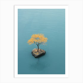 Lone Tree In The Water Art Print