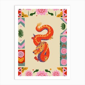 Year Of The Dragon Botanical Art Print