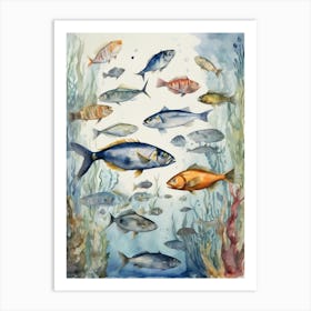 Fishes In The Sea Art Print