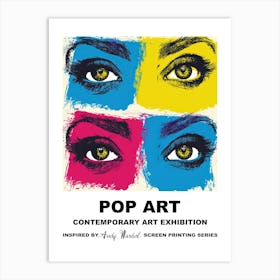 Poster Eyes Pop Art 2 Art Print