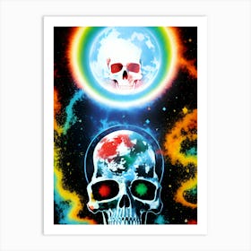 Psychedelic Skull 3 Art Print