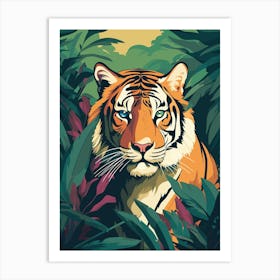 Tiger In The Jungle Art Print