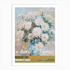 A World Of Flowers, Van Gogh Exhibition Chrysanthemum 3 Art Print