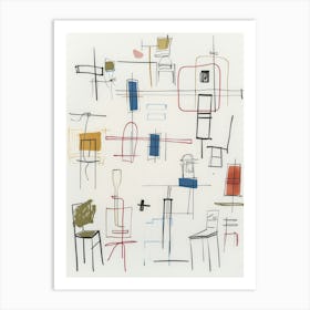 'Chairs' 2 Art Print