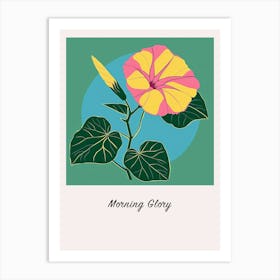 Morning Glory 1 Square Flower Illustration Poster Art Print