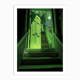 Green Door 1 Art Print