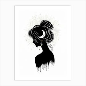 Silhouette Of A Woman 37 Art Print