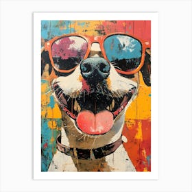 The Coolest Dog In Town 1 Art Print