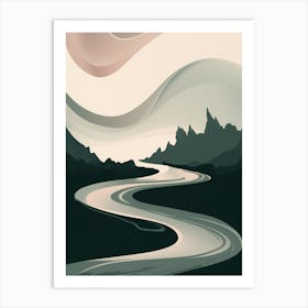 River In The Mountains 1 Art Print