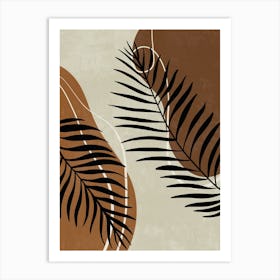 Palm Leaves Canvas Print 1 Art Print