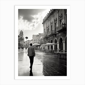 Palermo, Italy,  Black And White Analogue Photography  4 Art Print