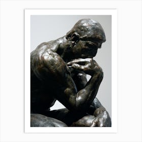 Auguste Rodin Thinker Statue Photo Italian Italy Milan Venice Florence Rome Naples Toscana photo photography art travel Art Print