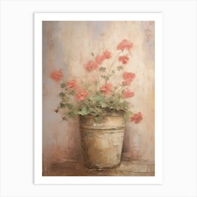 Geraniums Art Print