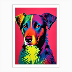 Flat Coated Retriever Andy Warhol Style Dog Art Print