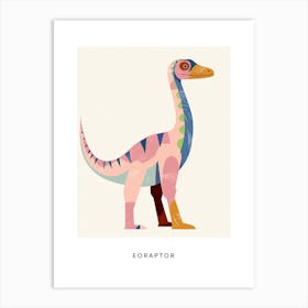 Nursery Dinosaur Art Eoraptor 1 Poster Art Print
