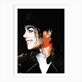 Michael Jackson king of pop music 4 Art Print