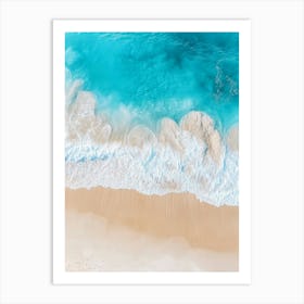 Aerial View Of A Beach 45 Art Print