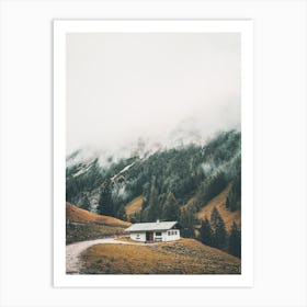 German Mountain Cottage Art Print