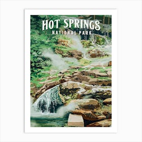 Hot Springs National Park Art Print