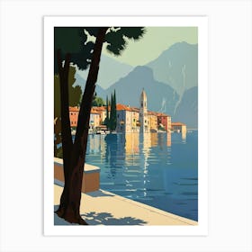 Lake Como Canvas Art Art Print