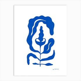 Blue Flower Collection 4 Art Print