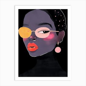 Black Girl With Sunglasses 1 Art Print