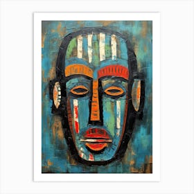 Dreams Of Divinity; African Tribal Masks Art Print