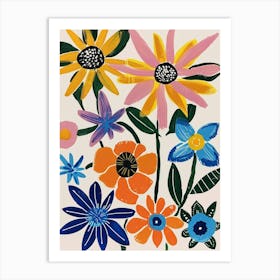 Painted Florals Passionflower 3 Art Print