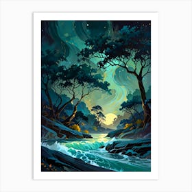 Landscape Painting 35 Art Print