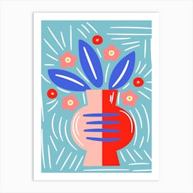 Vase With Flowers Art Print