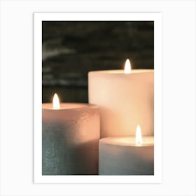 Christmas Candles Advent Art Print