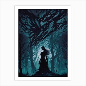 Shadow Forest Lady Art Print