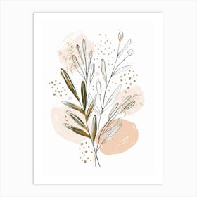 Oleander Branch Art Print