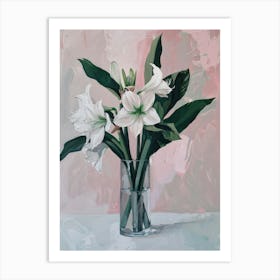 A World Of Flowers Amaryllis 3 Painting Art Print