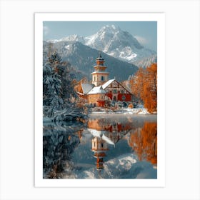 Church In Winter Art Print