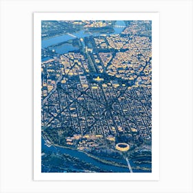 Flying Over Washington, DC (Shots From Planes Series) Art Print