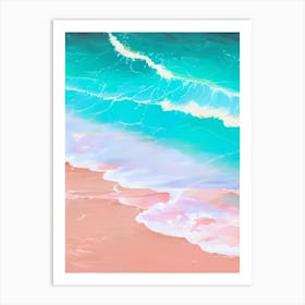 Sea Waves At Beach Abstract Art Print