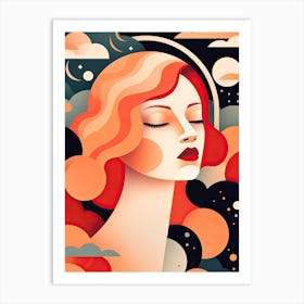 Woman's Reflections Art Print