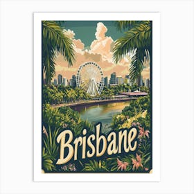 Aihrgdesign A Classic 1960s Travel Poster For Brisbane Showca D05ef333 Bb23 42a5 8e95 5d8c41bac378 0 Art Print