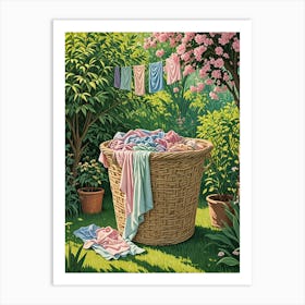 Laundry Basket no2 Art Print