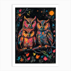 Three Owls Art Print